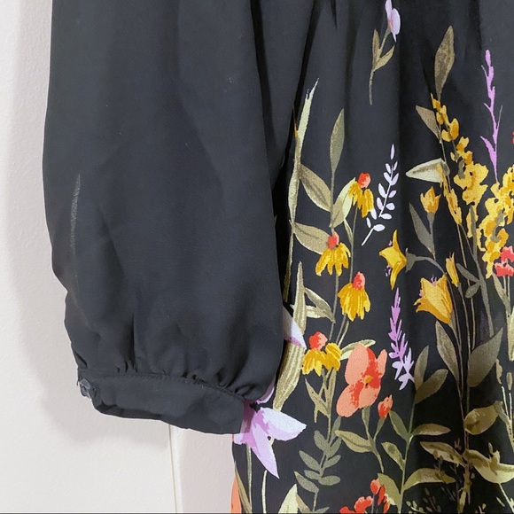 Old Navy Floral Print Georgette Swing Dress - Picture 7 of 7